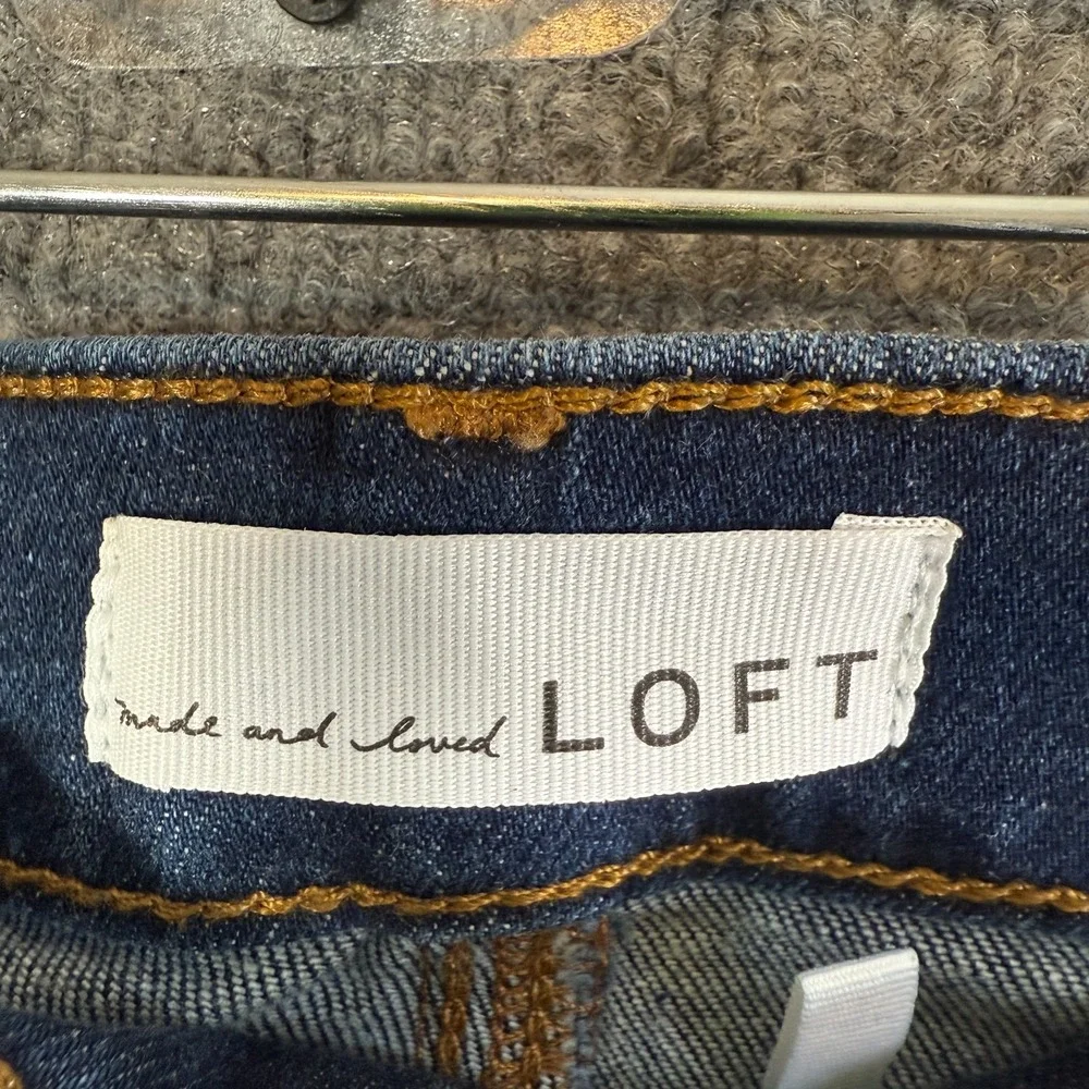 Ann‎ Taylor Loft Made and Loved Jeans Womens 32/14 Blue Slim Flare Jeans NEW